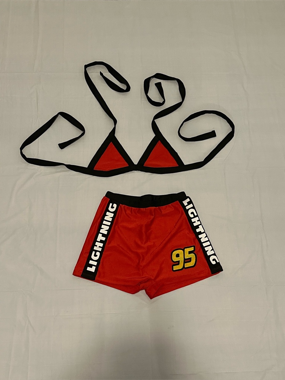 Sexy adult Lightning Mcqueen costume - Picture 2 of 12